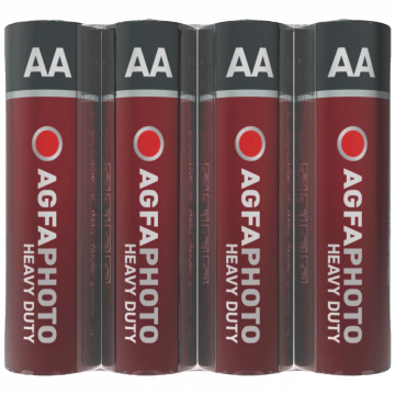 AgfaPhoto Baterija Zinc-Carbon, AA/R6, 1.5V pak. 4 komada - AA SHRINK S4