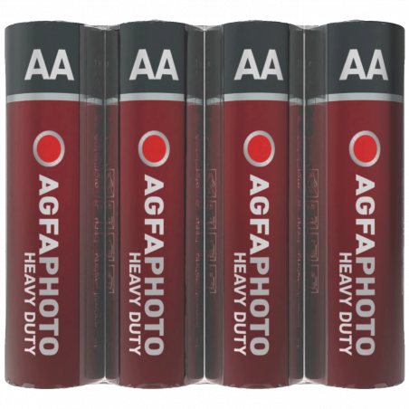 AgfaPhoto Baterija Zinc-Carbon, AA/R6, 1.5V pak. 4 komada - AA SHRINK S4