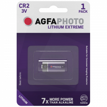 AgfaPhoto Baterija litijska CR2, 3V, blister pak. 1 komad - CR2 B1