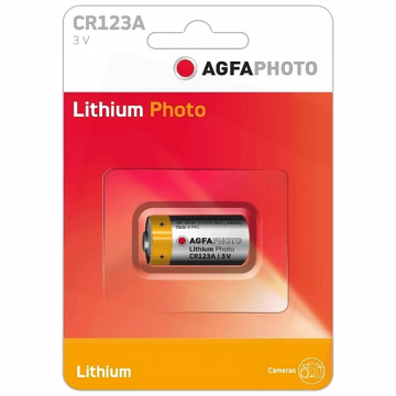 AgfaPhoto Baterija litijumska CR123A, 3V, blister 1 komad - CR123A B1