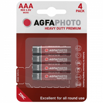 AgfaPhoto Zinc baterije, AAA, 1.5 V, blister 4 kom. - AAA B4