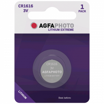 AgfaPhoto Baterija litijska, CR1616, 3V, dugmasta, blister 1 kom. - CR1616 B1