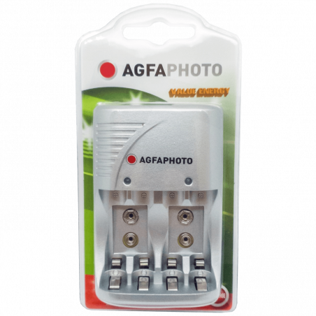 AgfaPhoto Punjač za baterije, univerzalni, AA, AAA, 9V - Photo Accu Charger Value Energy