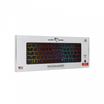 White Shark TASTATURA GK-006111 NAGAMAKI Crna-Mehanička US-RED SW.