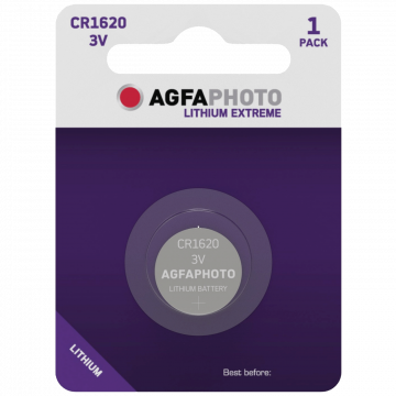 AgfaPhoto Baterija litijska CR1620, 3V dugmasta, blister pak. 1 kom. - APCR1620 B1