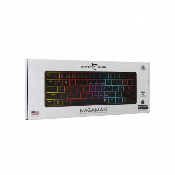 White Shark TASTATURA GK-006131 NAGAMAKI Crna-Mehanička US-BROWN SW.