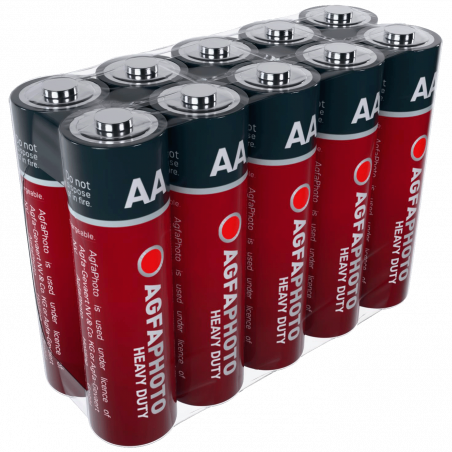 AgfaPhoto Baterija Zinc-Carbon, AA, 1.5 V, blister 10 kom. - AA SHRINK S2x5