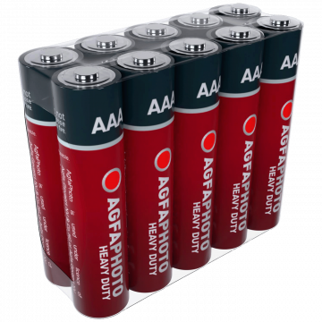 AgfaPhoto Baterija Zinc-Carbon, AAA, 1.5 V, blister 10 kom. - AAA SHRINK S2x5
