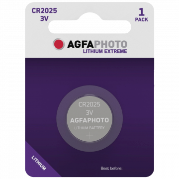 AgfaPhoto Baterija litijska, CR2025, 3V, dugmasta, blister 1 kom - CR2025 B1