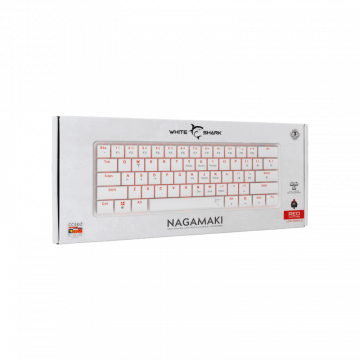 White Shark TASTATURA GK-006212 NAGAMAKI Bijela-Mehanička/ HR - RED SW.