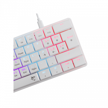 White Shark TASTATURA GK-006212 NAGAMAKI Bijela-Mehanička/ HR - RED SW.