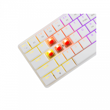 White Shark TASTATURA GK-006212 NAGAMAKI Bijela-Mehanička/ HR - RED SW.