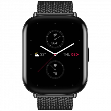 Amazfit SAT pametni, 1.65" AMOLED, vodootporan 5ATM, BT - Zepp E (square) Metallic Black S.E