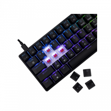 White Shark TASTATURA GK-004111 SHINOBI-2 Crna - Mehanička/ US RED SW.