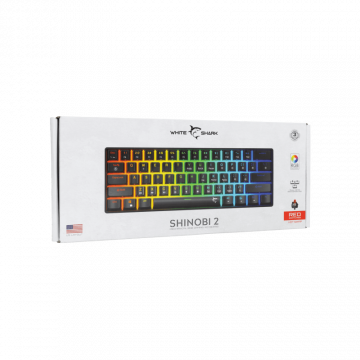 White Shark TASTATURA GK-004111 SHINOBI-2 Crna - Mehanička/ US RED SW.