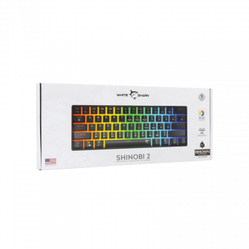 White Shark TASTATURA GK-004131 SHINOBI-2 Crna - Mehanicka / US- BROWN SW.