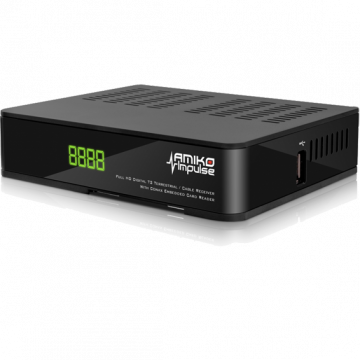 Amiko Prijemnik zemaljski, DVB-T2/C, FullHD, USB PVR, AV stream - Impulse T2/C