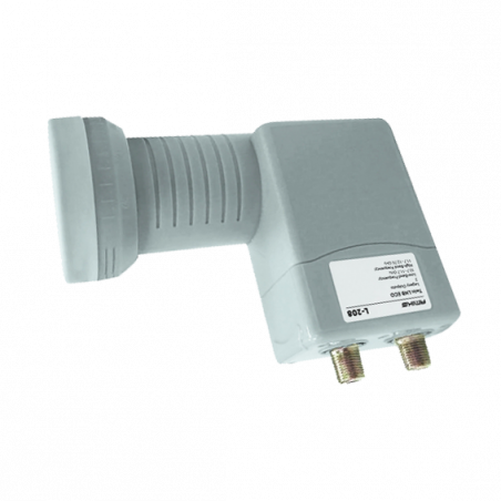 Amiko LNB Twin ECO, sum 0,1dB, vodonepropusan - L-208