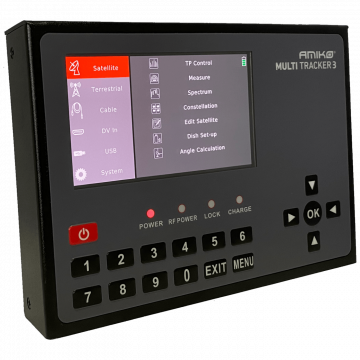 Amiko Mjerni instrument, DVB-S/S2/DVB-T/T2/DVB-C/C2,  AMOLED ekran - MULTITRACKER 3
