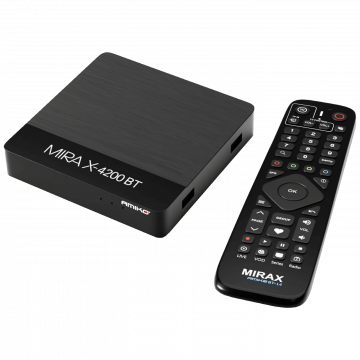 Amiko Prijemnik IPTV@Linux, 4K UHD, H.265, LAN, WiFi Dual Band - MIRAX HIS-4200 BT Pure OTT