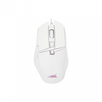 Baracuda MIŠ BGM-052 RAPTOR BIJELI / 6400 dpi