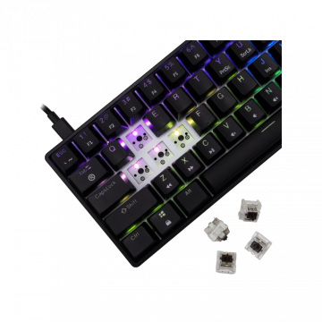 White Shark TASTATURA GK-004132 SHINOBI-2 Crna/HR-BROWN SW.