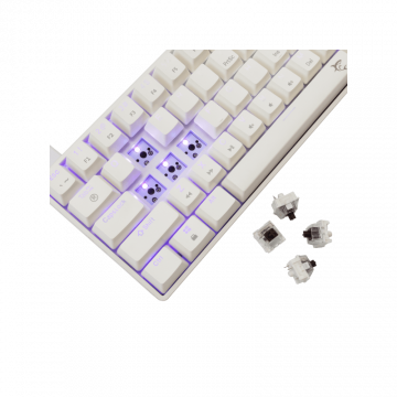 White Shark TASTATURA GK-004232 SHINOBI-2 Bijela- Mehanicka HR BROWN SW.