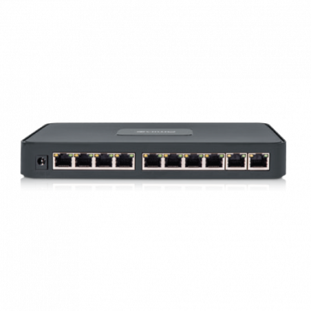 Amiko Home PoE mrežni switch, 10 port RJ-45, 8 PoE, rack ugradnja  - POE SWITCH 8CH+2