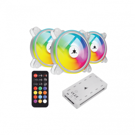 White Shark FAN GCF-S028-005 NEBULA-2 BIJELI ARGB KIT
