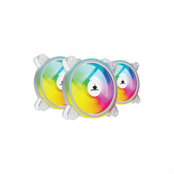 White Shark FAN GCF-S028-005 NEBULA-2 BIJELI ARGB KIT