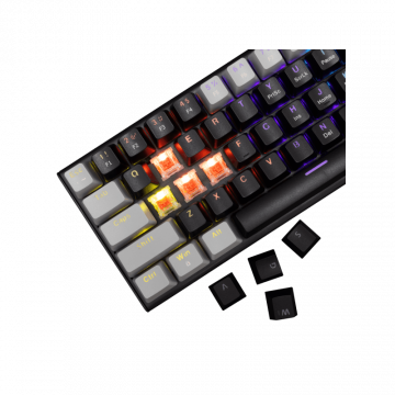 White Shark TASTATURA GK-002111V2 WAKIZASHI-2 / CRNO-SIVA US-RED SW.