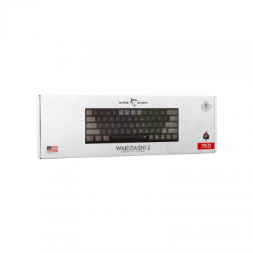 White Shark TASTATURA GK-002111V2 WAKIZASHI-2 / CRNO-SIVA US-RED SW.