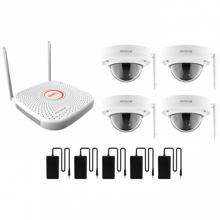 Amiko Home Set za video nadzor, 9ch, 4 x kamera, 2.0 Mpixel, WiFi - CCTV KIT 4800