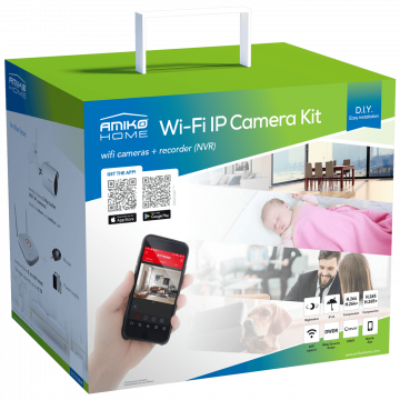 Amiko Home Set za video nadzor, 9ch, 4 x kamera, 2.0 Mpixel, WiFi - CCTV KIT 4800