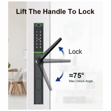 Amiko Home Pametna brava,Bluetooth,WiFi,PIN,RFID,fingerprint,ključ - S3B Smart Lock