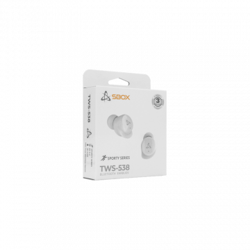 SBOX Slušalice + mikrofon Bluetooth EB-TWS538 Bijele