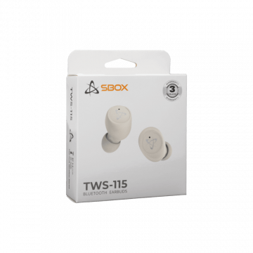 SBOX EARBUDS Slušalice + mikrofon Bluetooth EB-TWS115 Bež