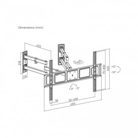 SBOX STALAK PLB-1348-2 (32-70"/45kg/600x400)