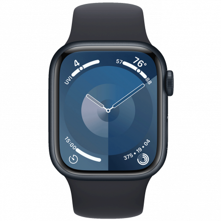 Apple Pametni sat, 1.69" LTPO OLED zaslon, vodootporan BT, WiFi - Watch Series 9 GPS 41mm Midnight