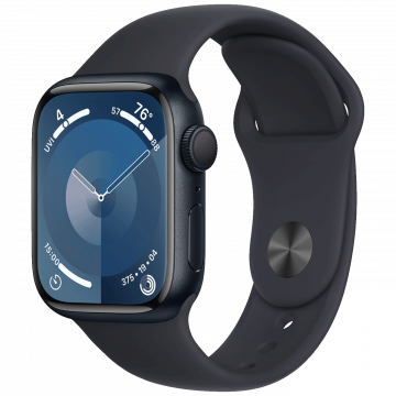 Apple SAT pametni, 1.9" LTPO OLED zaslon, vodootporan BT, WiFi - Watch Series 9 GPS 45mm Midnight
