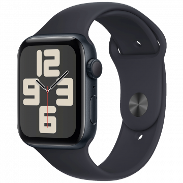 Apple Pametni sat, 1.78" LTPO OLED zaslon, vodootporan BT, WiFi - Watch SE 2023 GPS 44mm Midnight