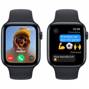 Apple Pametni sat, 1.78" LTPO OLED zaslon, vodootporan BT, WiFi - Watch SE 2023 GPS 44mm Midnight