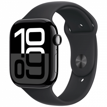 Apple Pametni sat, 1.96" LTPO3 OLED zaslon, vodootporan BT, WiFi - Watch Series 10 GPS 46mm Jet Black