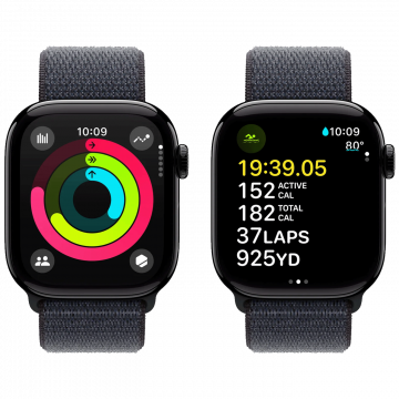 Apple Pametni sat, 1.77" LTPO3 OLED zaslon, vodootporan BT, WiFi - Watch Series 10 GPS 42mm Jet Black