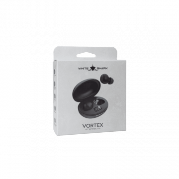 White Shark EARBUDS GEB-TWS-02 VORTEX Crne