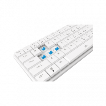 White Shark TASTATURA GK-006221 NAGAMAKI Bijela-Mehanicka/US-BLUE SW.