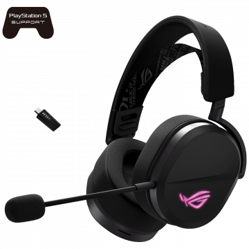 Asus Bežične gaming slušalice, RGB, Bluetooth i USB-C - ROG Pelta
