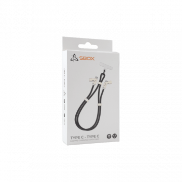 SBOX kabal Type-C-Type-C Lanyard 1.5M - Crni