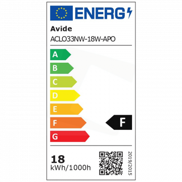 Avide Plafonjera LED, Apollo, 18W, 1600 lm, 4000K, IP20 - ACLO33NW-18W-APO