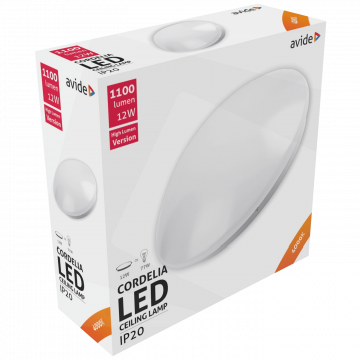 Avide Plafonjera LED, Cordelia, 12W, 1100 lm, 4000K, IP20 - ACLO28NW-12W